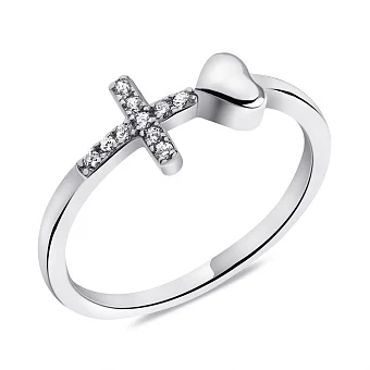 Срібна каблучка з фіанітами (арт. 7501/6696)