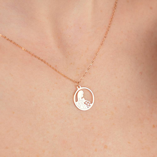 Золоте кольє "Для майбутньої мами" (арт. 352252) – зображення 3