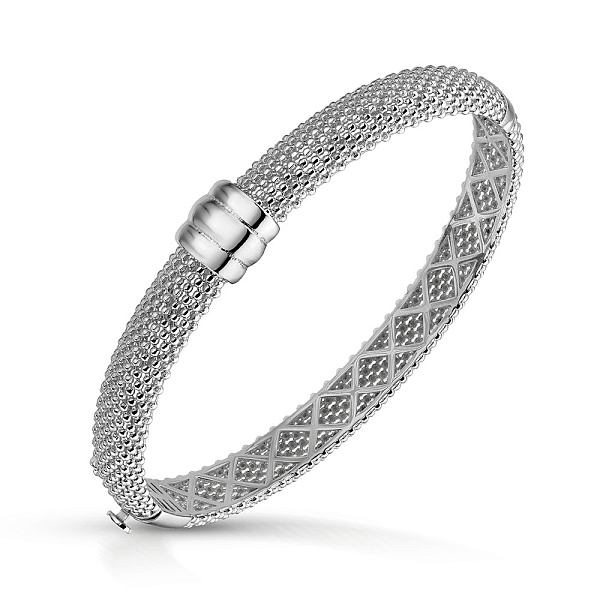 Жорсткий браслет з білого золота (арт. 3261322б) – зображення 1