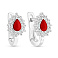 Серебряные детские серьги с эмалью (арт. 7502/2736ек) – изображение 1