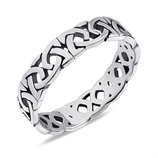 Кольцо серебряное без вставок (арт. 7901/1684) – изображение 1