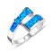 Серебряное кольцо с опалом (арт. 7501/4198Пос) – изображение 1