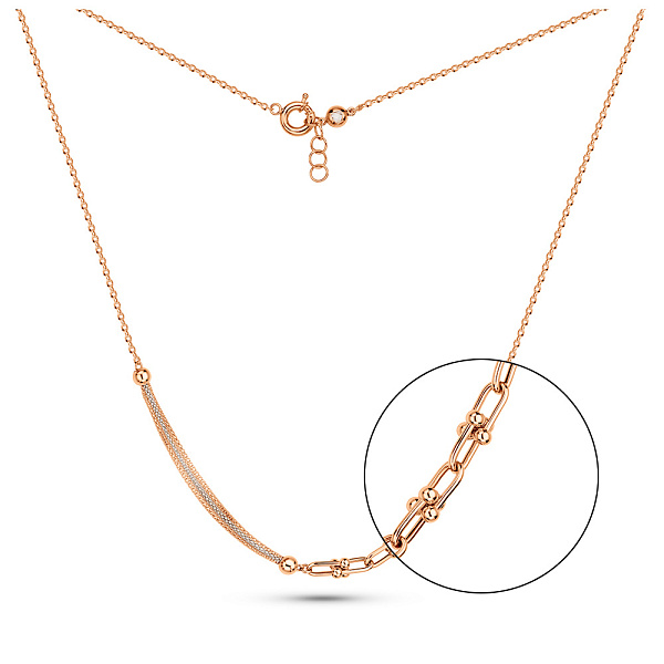 Кольє з червоного і білого золота (арт. 352894кб) – зображення 1