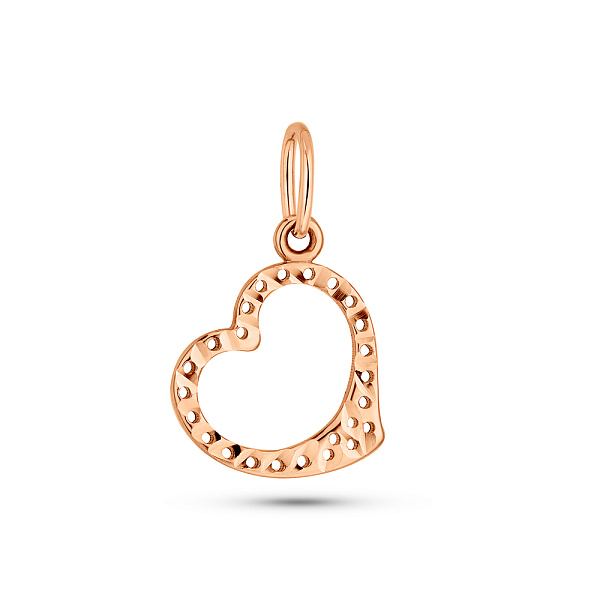 Підвіс Серце з червоного золота (арт. 440704) – зображення 1