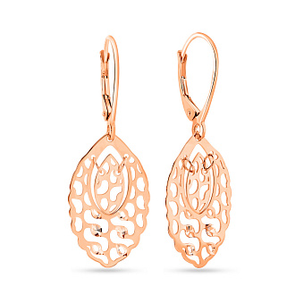 Золоті сережки з підвісками (арт. 109214)