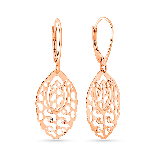 Золоті сережки з підвісками (арт. 109214) – зображення 1