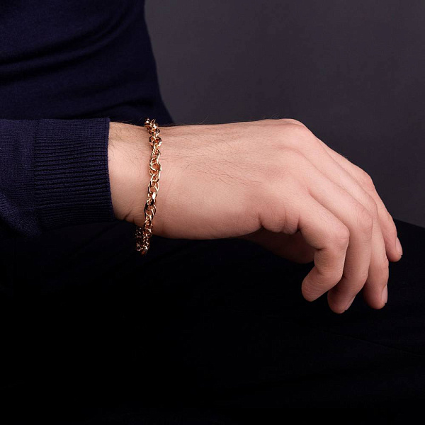 Золотий ланцюговий браслет (арт. 326429) – зображення 2