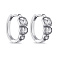 Серебряные серьги-кольца с фианитами (арт. 7502/9278/15) – изображение 1