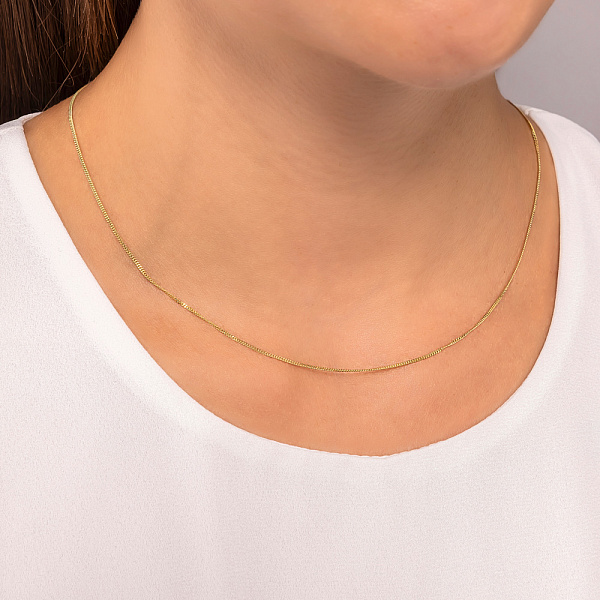 Золотий ланцюжок плетіння Панцирне (арт. 301002ж) – зображення 2