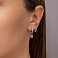 Серьги из серебра с фианитами (арт. 7502/2186038цр) – изображение 2