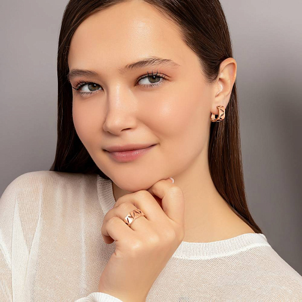 Кольцо из красного золота (арт. 156592) – изображение 4