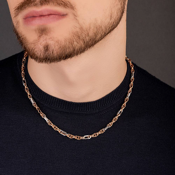 Кольє з комбінованого золота (арт. 352458кб) – зображення 4