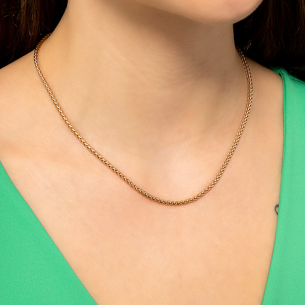 Золотая цепочка плетения Колосок (арт. 303506) – изображение 2