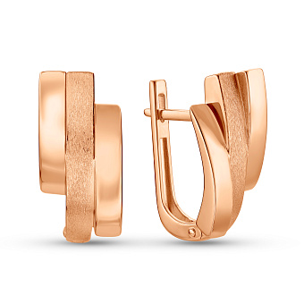 Серьги из красного золота (арт. 111458м)