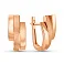 Серьги из красного золота (арт. 111458м) – изображение 1