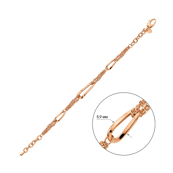 Браслет из красного золота (арт. 326487) – изображение 4