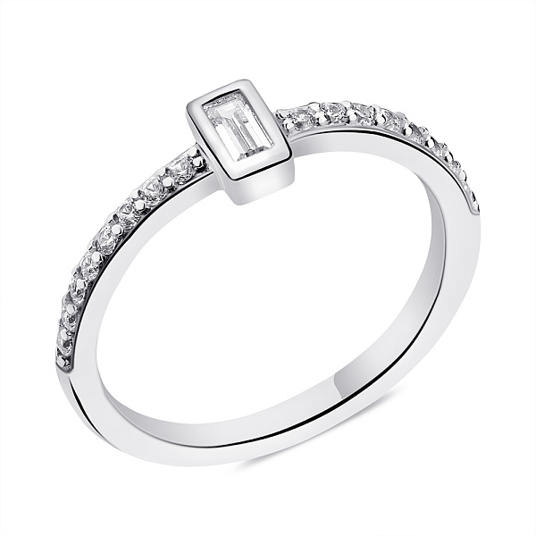 Серебряное кольцо с фианитами (арт. 7501/6389) – изображение 1
