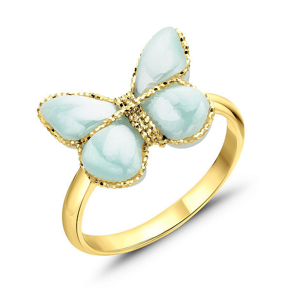 Золотое кольцо Francelli Бабочка (арт. 155726жкмг) – изображение 1