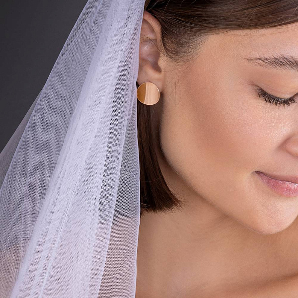 Золоті сережки без каміння  (арт. 2008051101) – зображення 2