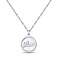Колье из серебра Love с перламутром (арт. 7507/1868п) – изображение 1