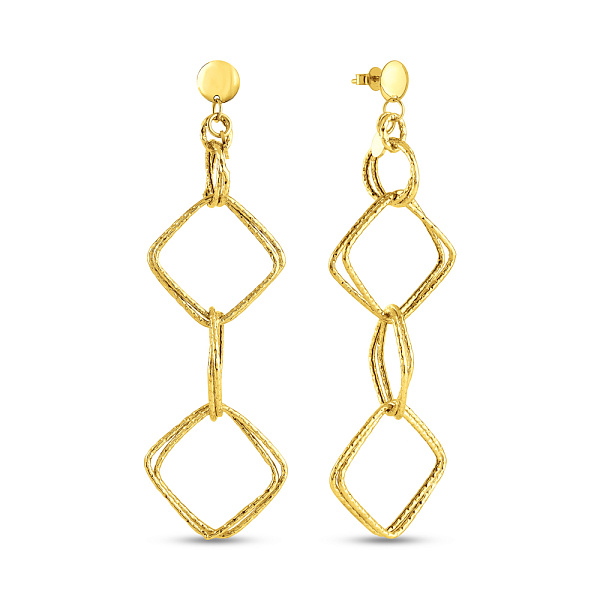 Довгі золоті сережки Francelli з підвіскою (арт. 1091210ж) – зображення 1