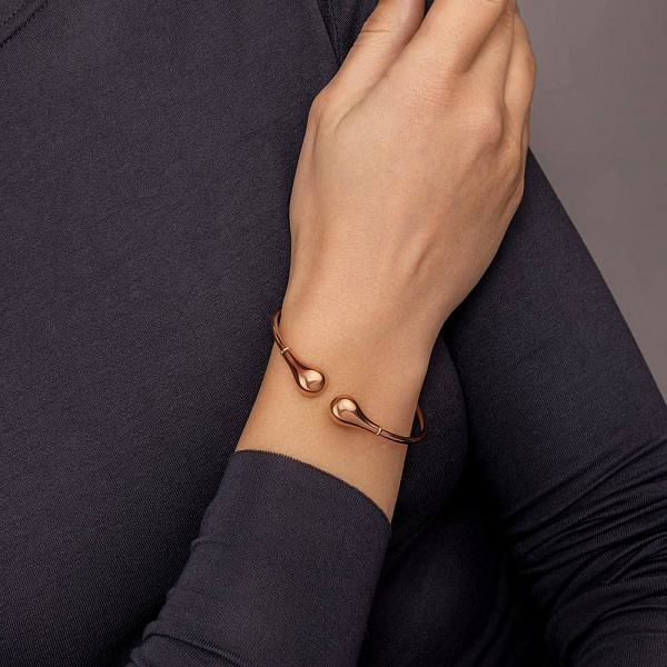 Жесткий браслет из красного золота (арт. 3261252) – изображение 3
