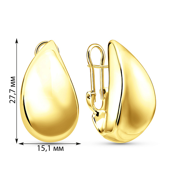 Золотые серьги Francelli (арт. е1091780ж) – изображение 4
