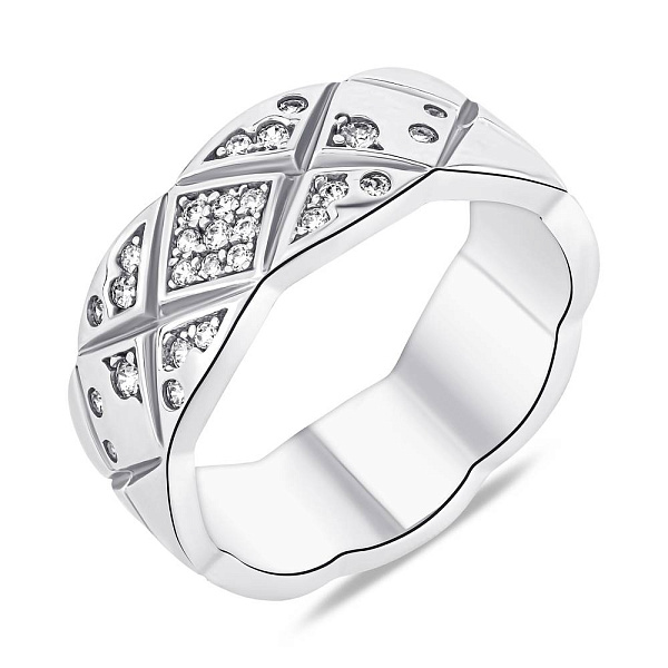 Серебряное кольцо с фианитами (арт. 7501/4791) – изображение 1