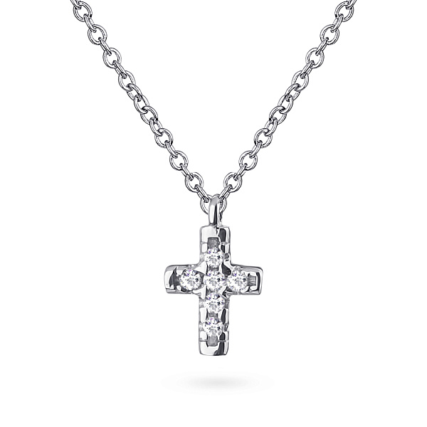 Срібне кольє з фіанітами (арт. 7507/875) – зображення 1