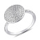 Серебряное кольцо с россыпью фианитов (арт. 7501/8551) – изображение 1