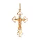 Золотой крестик  "Спаси и сохрани" (арт. 520999) – изображение 1