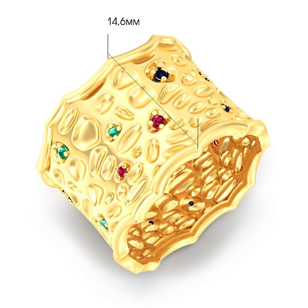 Золота каблучка Francelli  (арт. 1401120жсир) – зображення 2