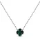 Серебряное колье с малахитом (арт. 7507/470/8млх) – изображение 1