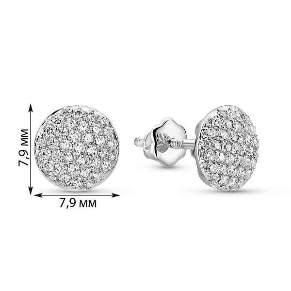 Золоті сережки з діамантами (арт. С341591040б) – зображення 4