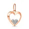Подвес "Сердце" из красного золота (арт. 424038) – изображение 1