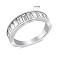 Серебряное кольцо с дорожкой из фианитов (арт. 7501/8027) – изображение 2