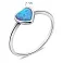 Серебряное колько Сердце с опалом (арт. 7501/КК2ОПГ/1185-17) – изображение 2