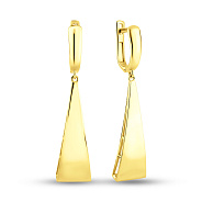 Сережки з жовтого золота з підвіскою (арт. 1091304ж)