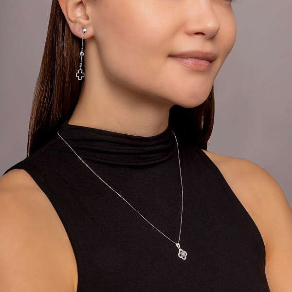 Золотой кулон с бриллиантами (арт. П011909010б) – изображение 3