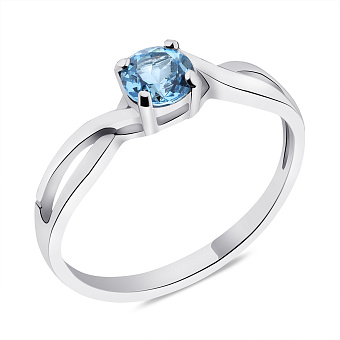 Серебряное кольцо с топазом (арт. 7501/390Пгкп)