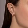 Золотые серьги без камней (арт. 121302) – изображение 2