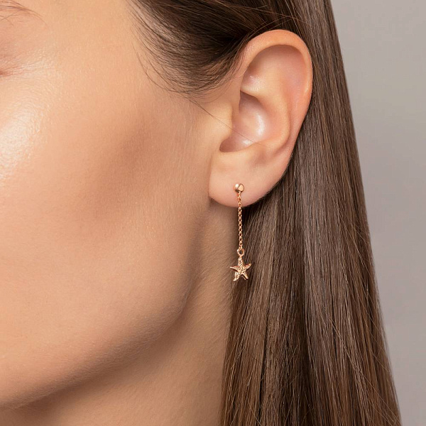 Золоті сережки (арт. 1091589) – зображення 2