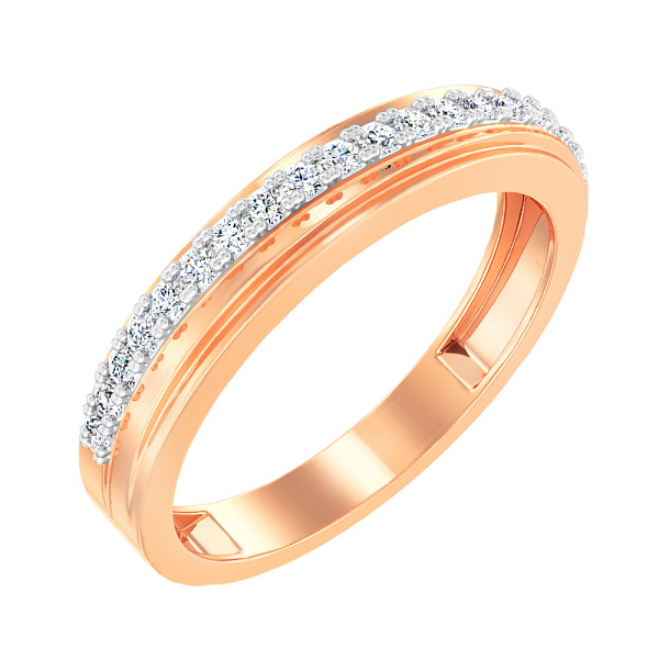 Золотое кольцо с фианитами (арт. 141054) – изображение 1