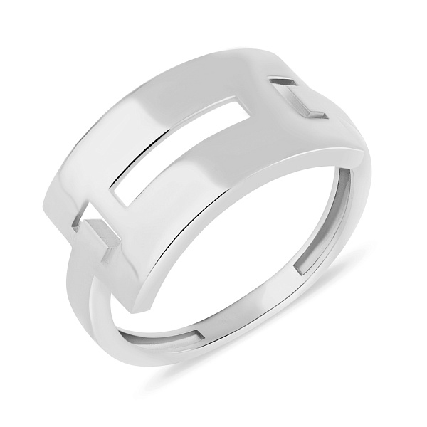 Кольцо из белого золота без камней (арт. 155646б) – изображение 1