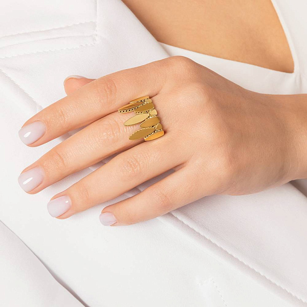 Кольцо из желтого золота Francelli (арт. 156569ж) – изображение 2