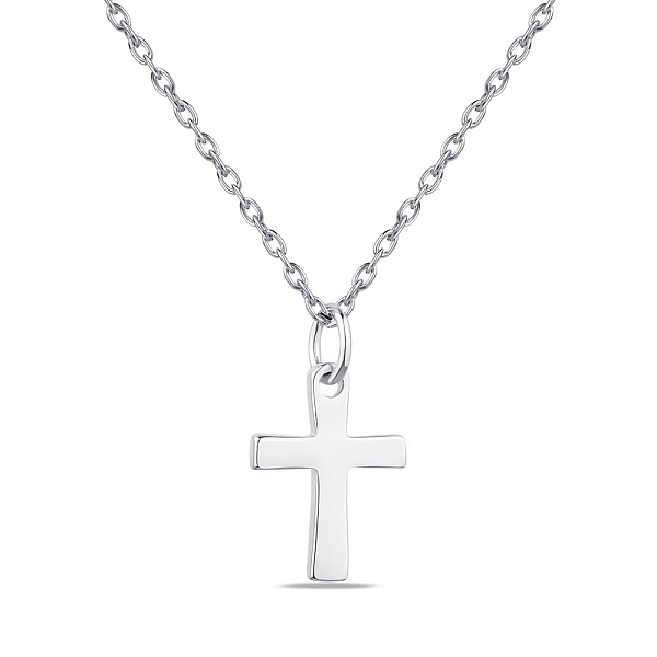 Серебряное колье с крестиком (арт. 7507/1599) – изображение 1