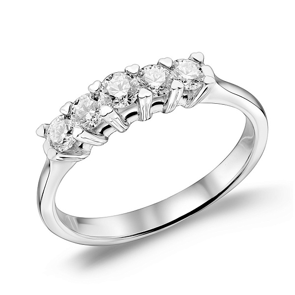 Кольцо из белого золота с бриллиантами (арт. К341479050б) – изображение 1