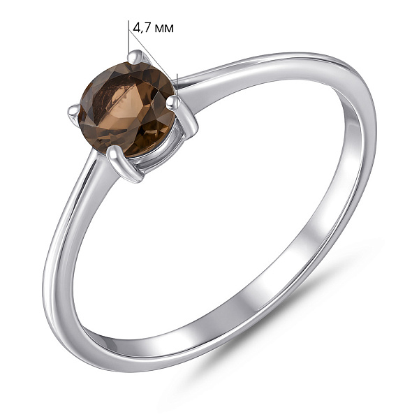 Серебряное кольцо з раухтопазом (арт. 7501/2180456Рх) – изображение 2