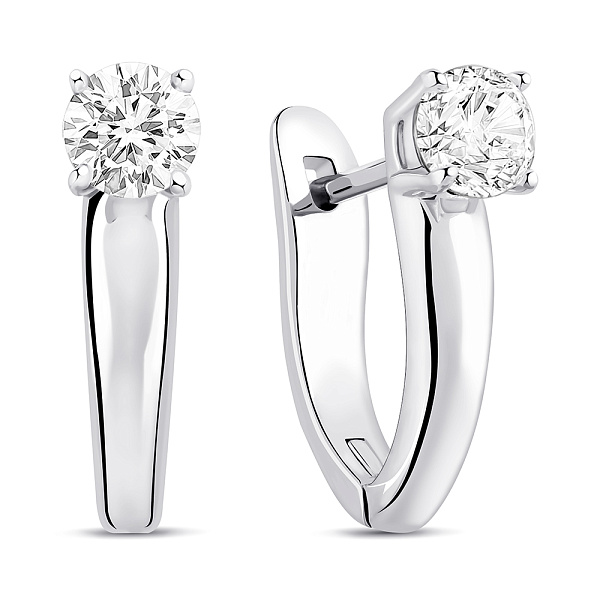 Серьги из серебра с фианитами (арт. 7502/9942) – изображение 1
