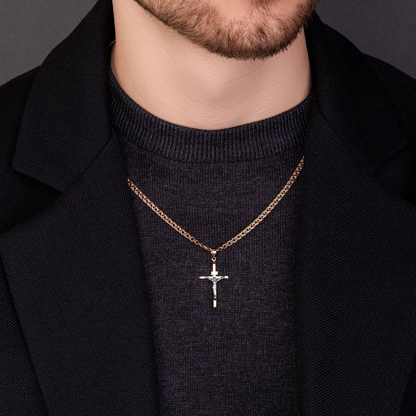 Золотий православний хрестик (арт. 500606) – зображення 3